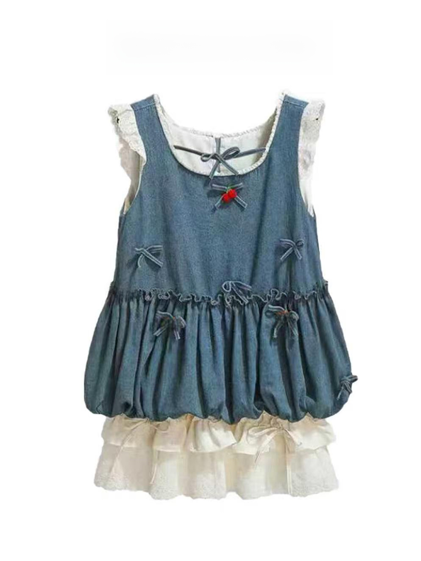 Cami Top Lace - Conjunto Feminino de Verão em Jeans
