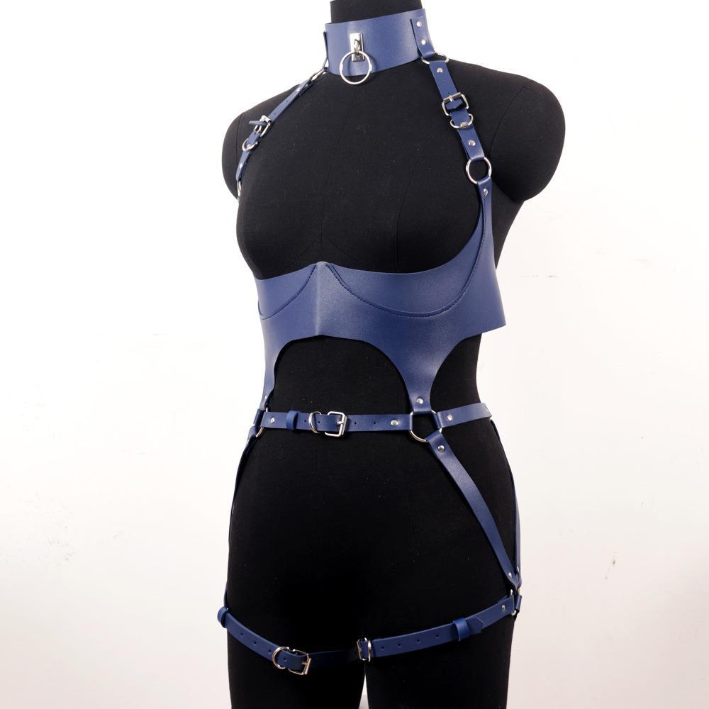 Conjuntos de arnês de couro fe - Garter Belt Set avaliação e preço