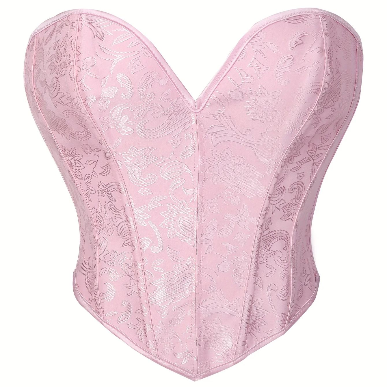 Corset Rosa Gótico Vitoriano F - Strapless Bra Backless avaliação e preço