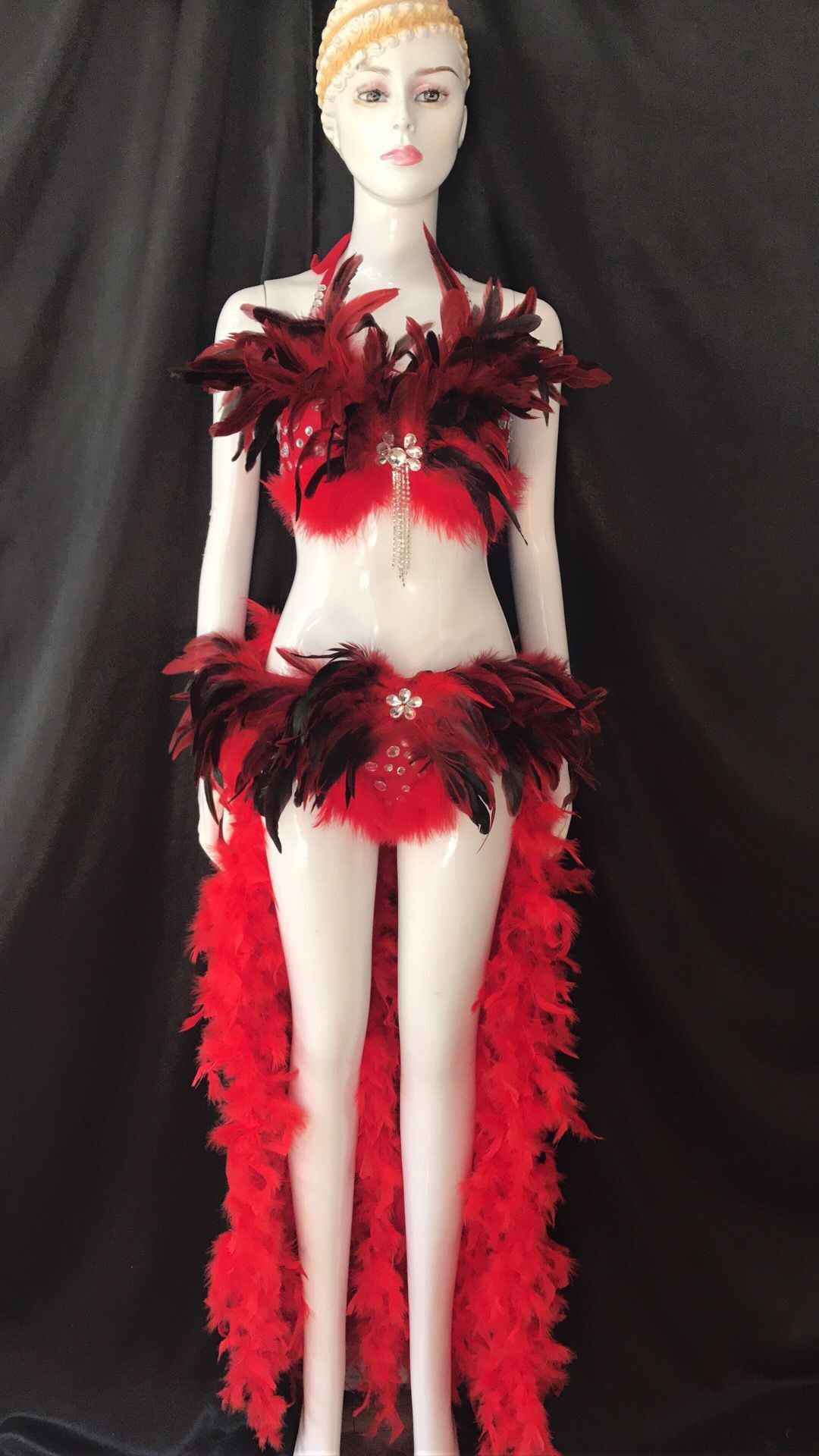 Fantasia de Biquíni com Plumas - Thong Bikini Women avaliação e preço