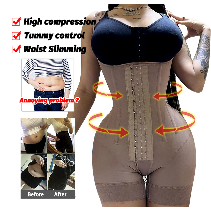 Fajas colombianas pós lipo cir - Shapewear Bodysuit Firm avaliação e preço