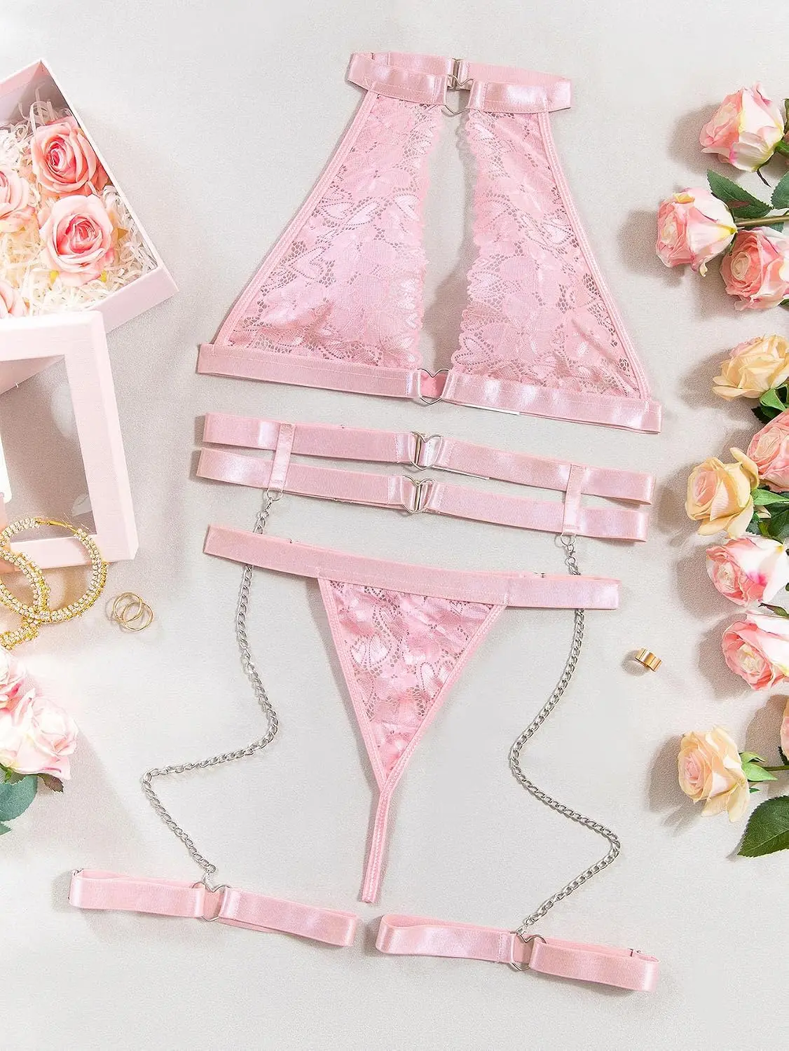 Conjunto de Lingerie Foxiny Se - Garter Belt Set avaliação e preço